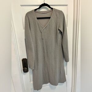 Cut Loose Striped V Neck T Shirt Dress Size M